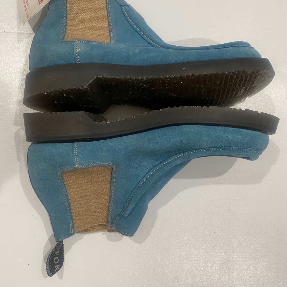 Ladies George Cox Vintage M. Blue Chelsea Boot Sz US 8